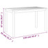 Vrtni stol 110 x 55 x 67 cm od masivnog bagremovog drva 319718