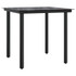 3-dijelni bistro set s jastucima crni od poliratana 3212089