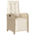 3-dijelni bistro set s jastucima bež od poliratana 3212570