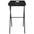 Sklopivi stol s pladnjem crni 65 x 40 x 75 cm od poliratana 365127