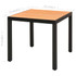 3-dijelni vrtni blagovaonski set od PVC ratana crno-smeđi 3060106