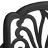 5-dijelni bistro set od lijevanog aluminija crni 3070602
