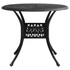 5-dijelni bistro set od lijevanog aluminija crni 3070602