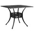 3-dijelni bistro set od lijevanog aluminija crni 3070578