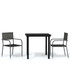 3-dijelni vrtni blagovaonski set sivi 3099583