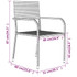 3-dijelni vrtni blagovaonski set sivi 3099583