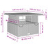 Vrtni stol crni 110 x 110 x 71 cm poliratan i bagremovo drvo 368272