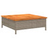 Vrtni stol sivi 70 x 70 x 25 cm od ratana i bagremovog drva 3281630