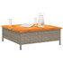 Vrtni stol sivi 70 x 70 x 25 cm od ratana i bagremovog drva 3281630