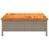 Vrtni stol sivi 70 x 70 x 25 cm od ratana i bagremovog drva 3281630