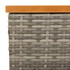 Vrtni stol sivi 70 x 70 x 25 cm od ratana i bagremovog drva 3281630