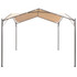 Sjenica/paviljon/šator/nadstrešnica 3 x 3 m čelični bež 43168
