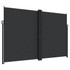 Bočna tenda na uvlačenje crna 220 x 600 cm 4004864