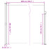 Bočna tenda na uvlačenje crna 200 x 600 cm 4004549