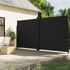 Bočna tenda na uvlačenje crna 220 x 1000 cm 4004774