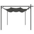 Pergola s pomičnim krovom antracit 295 x 292 x 230 cm 360116