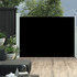 Uvlačiva bočna tenda za terasu 120 x 500 cm crna 48388
