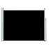 Uvlačiva bočna tenda za terasu 120 x 500 cm crna 48388