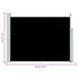 Uvlačiva bočna tenda za terasu 120 x 500 cm crna 48388