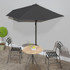 Balkonski suncobran s aluminijskom šipkom 270 x 144 cm antracit 44589