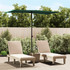 Vrtni suncobran s aluminijskom šipkom 180x110 cm zeleni  47328
