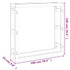 Stalak za drva za ogrjev boja meda 100x25x100 cm od borovine n.p Stalak za drva za ogrjev boja meda 100x25x100 cm od borovine n.p