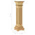 Klasični četvrtasti stalak za biljke boja drva 17x17x66 cm MDF n.p Klasični četvrtasti stalak za biljke boja drva 17x17x66 cm MDF n.p
