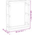 Stalak za drva za ogrjev boja meda 80 x 25 x 100 cm od borovine n.p Stalak za drva za ogrjev boja meda 80 x 25 x 100 cm od borovine n.p