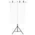 Stalak za pozadinu u obliku slova T crni 91 x 60 x (70-200) cm n.p