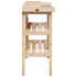 Stol za biljke s policama 78 x 38 x 82,5 cm od masivne jelovine n.p