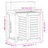Stol za sadnju s policama 82,5 x 50 x 109,5 cm od borovine n.p