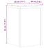 Stalci za biljke 2 kom crni 20x20x30 cm konstruirano drvo n.p Stalci za biljke 2 kom crni 20x20x30 cm konstruirano drvo n.p