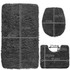 Kupaonski tepih - set - sivi Ruhhy 24353