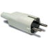 Famatel Strujni utikač 4.8mm Schuko, 2P+E, 16A/250V, bijeli - 1104-B