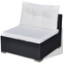 Vrtni Sofa Set 14 Kom Poli Ratan Crni