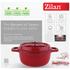 Zilan Kaserola sa poklopcem, 22 cm, retro - ZLN0941 Zilan Kaserola sa poklopcem, 22 cm, retro - ZLN0941