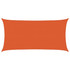 Jedro za zaštitu sunca 160 g/m² pravokutno narančasto 3x6m HDPE