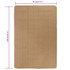 Ukrasni tepih od jute s podlogom od lateksa 70x130 cm prirodni