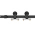 klizna vrata s priborom ESG staklo i aluminij 102 x 205 cm 3081954