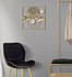 Željezni Zidni Panel Gold Flowers Cm 50x5x50