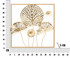 Željezni Zidni Panel Gold Flowers Cm 50x5x50