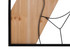 Zidna Panel Traka -A- Željezo I Drvo Cm 50x2x90