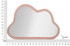 Zidno Ogledalo Cloud Pink Velvet Cm 90x4x60