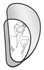 Zidno Ogledalonudity Cm 40,6x3,2x70,5