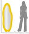 Zidno Ogledalo Chanel Yellow Cm 60x4x160