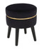 Stool Paris Black Cm Ø 35x40,5