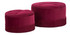 Puff/Storage Lines Novi Par Bordeaux Cm Ø 71x41-55x33