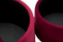 Puff/Storage Lines Novi Par Bordeaux Cm Ø 71x41-55x33