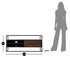 Tv Nosač Burn Cm 120x40x55 (Nilotica Cacia Wood)