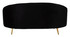 Sofa 2 Sjeda Oslo Sa Jastukima Crni Cm 148x84x68